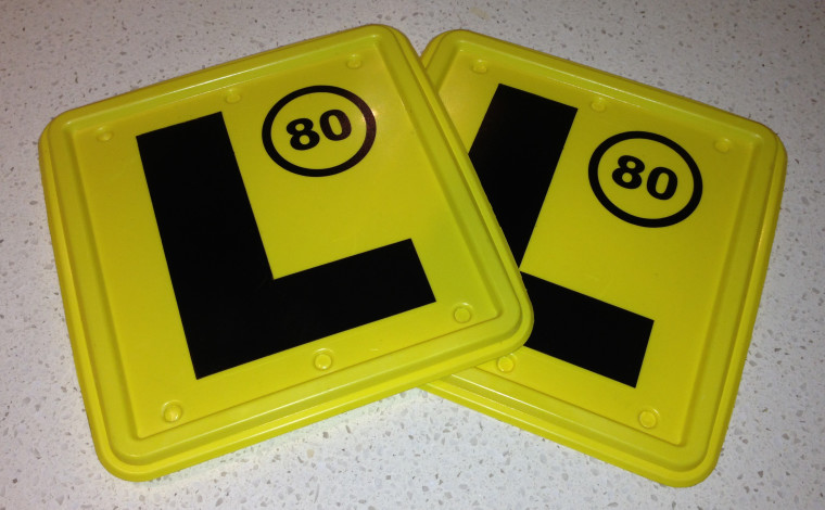 L plates crop